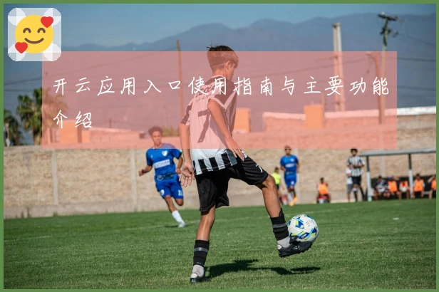 开云应用入口使用指南与主要功能介绍
